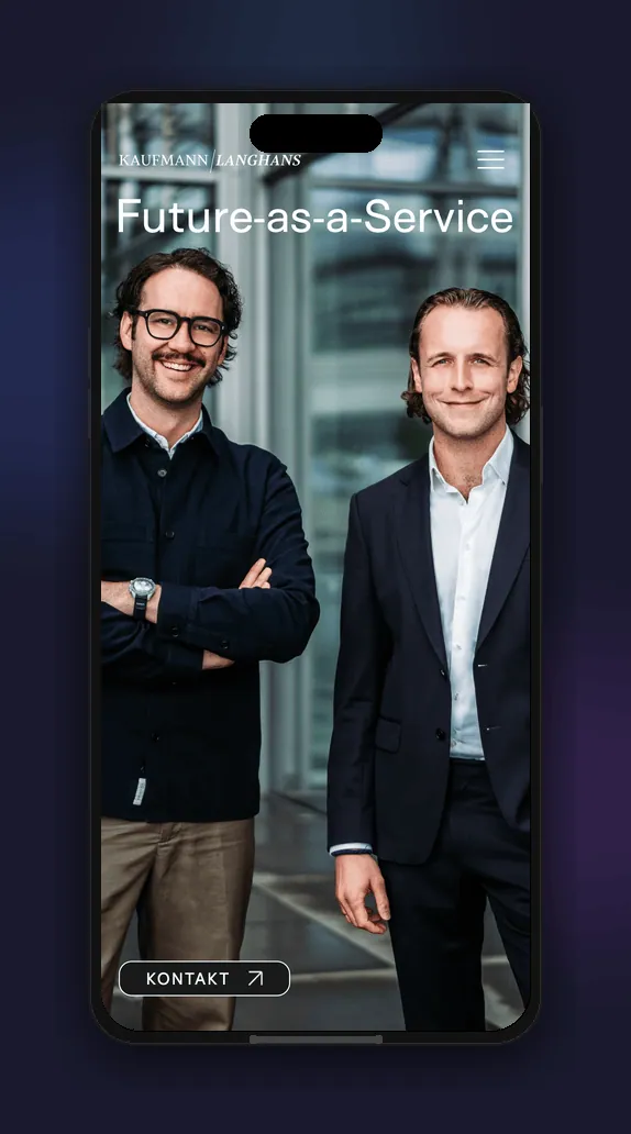 Kaufmann / Langhans, mobile Ansicht
